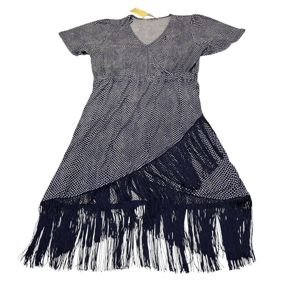 Michael Kors Sheath‎ Dress Womens Medium Navy White MSRP:$135